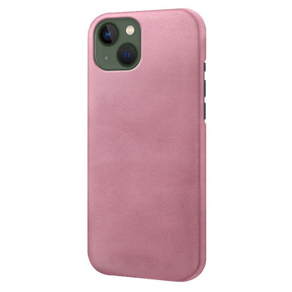 For iPhone 14 Plus 6.7 inch Anti-drop Textured PU Leather Coated PC Scratch-resistant Cell Phone Case