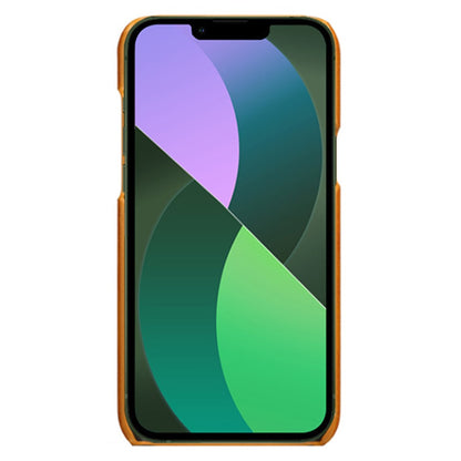 Drop-proof Phone Case for iPhone 14 Plus 6.7 inch, PU Leather Coated Hard PC Phone Shell with Dual Card Slots