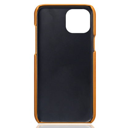 Drop-proof Phone Case for iPhone 14 Plus 6.7 inch, PU Leather Coated Hard PC Phone Shell with Dual Card Slots