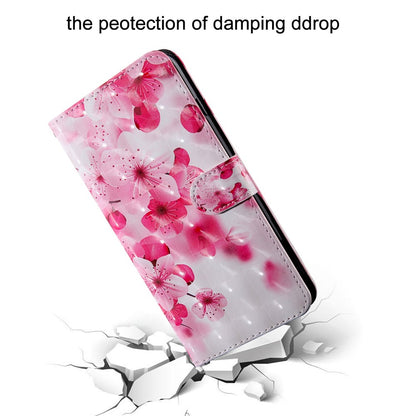 For iPhone 14 6.1 inch PU Leather Case Stand Function 3D Pattern Printed Magnet Closure Wallet Phone Cover with Strap