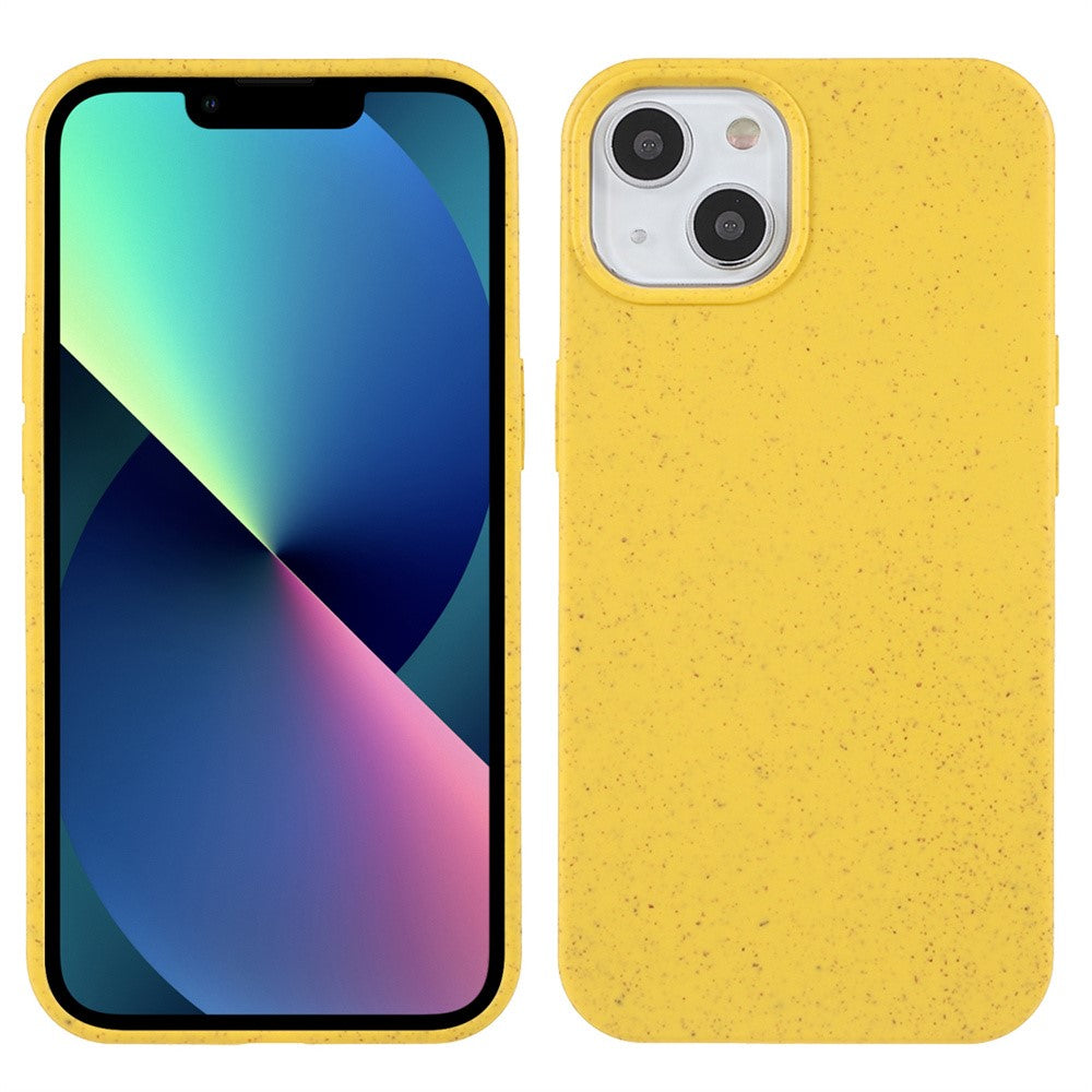 For iPhone 14 Plus 6.7 inch Starry Sky Series Matte Mobile Phone Case Starry Biodegradable Wheat Straw TPU Drop-proof Anti-wear Cell Phone Shell