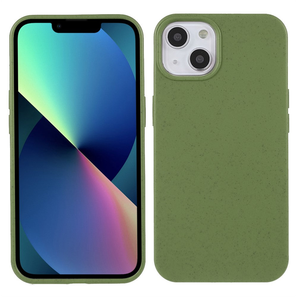 For iPhone 14 Plus 6.7 inch Starry Sky Series Matte Mobile Phone Case Starry Biodegradable Wheat Straw TPU Drop-proof Anti-wear Cell Phone Shell