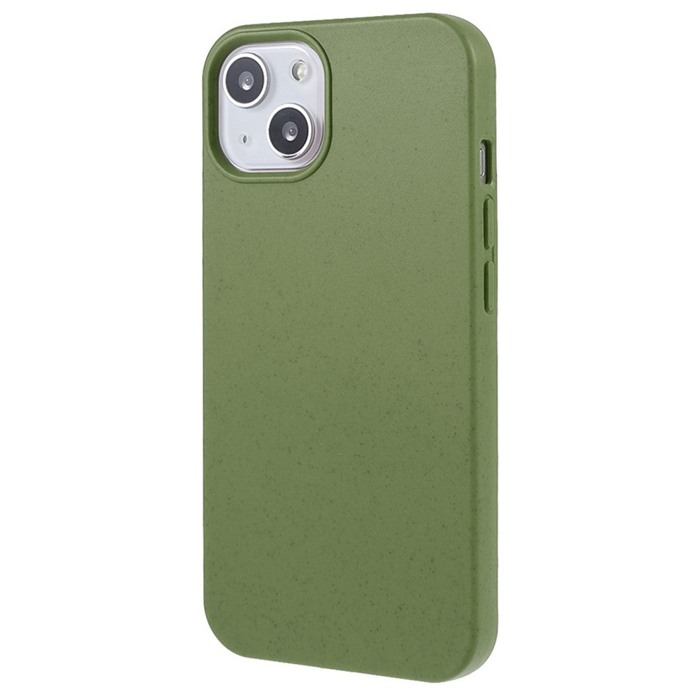 For iPhone 14 6.1 inch Starry Sky Series Wear-resistant Phone Case Soft TPU Biodegradable Wheat Straw Matte Back Shell
