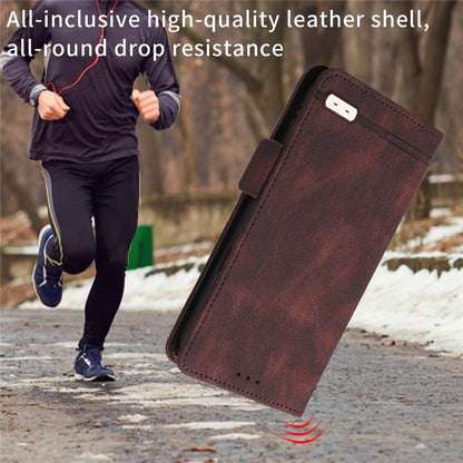 For iPhone 14 Plus 6.7 inch Anti-drop Stand Wallet Phone Case PU Leather Hardware Design Magnetic Closure Cover