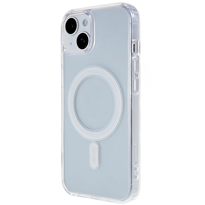 Magnetic Case for iPhone 14 Plus 6.7 inch Compatible with MagSafe, Hard Acrylic Soft TPU Transparent Shockproof Shell