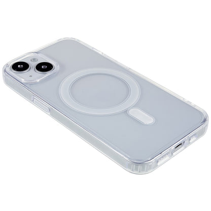 Magnetic Case for iPhone 14 Plus 6.7 inch Compatible with MagSafe, Hard Acrylic Soft TPU Transparent Shockproof Shell