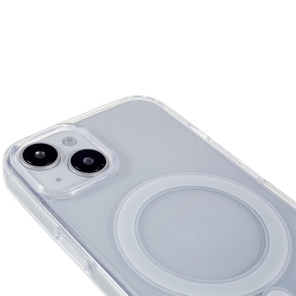 Magnetic Case for iPhone 14 Plus 6.7 inch Compatible with MagSafe, Hard Acrylic Soft TPU Transparent Shockproof Shell