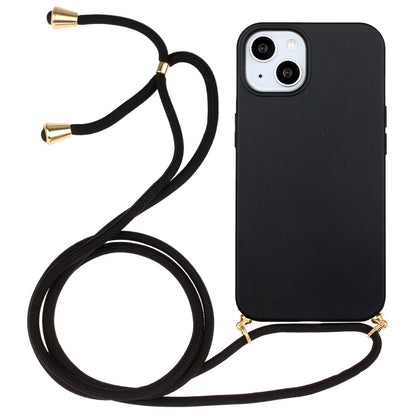 Phone Case for iPhone 14 Plus 6.7 inch, Wheat Straw + TPU Protective Smartphone Cover with Adjustable Lanyard
