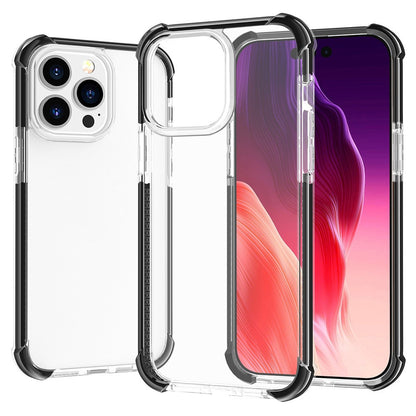 For iPhone 15 Pro Case Four Corners Anti Drop Clear TPU + TPE + PC Phone Coverr