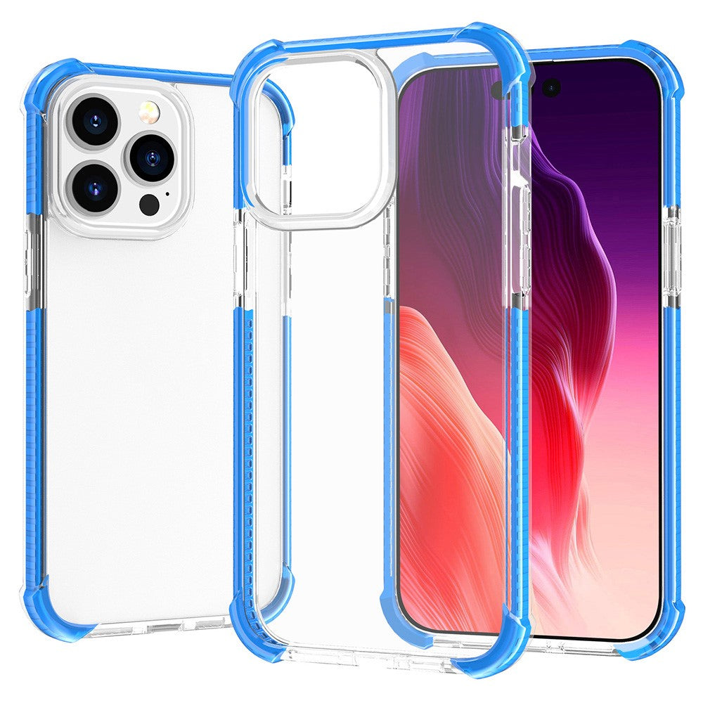 For iPhone 15 Pro Case Four Corners Anti Drop Clear TPU + TPE + PC Phone Coverr
