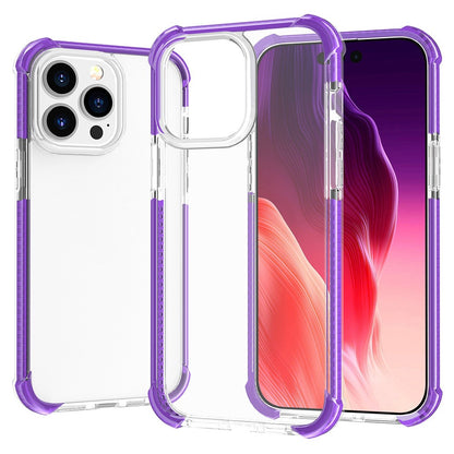 For iPhone 15 Pro Case Four Corners Anti Drop Clear TPU + TPE + PC Phone Coverr