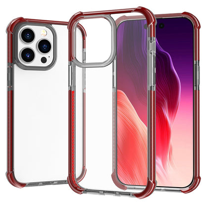 For iPhone 15 Pro Case Four Corners Anti Drop Clear TPU + TPE + PC Phone Coverr