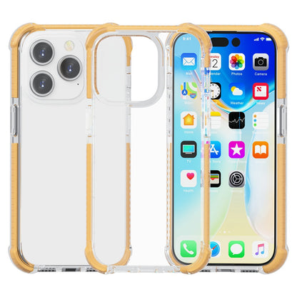For iPhone 15 Pro Case Four Corners Anti Drop Clear TPU + TPE + PC Phone Coverr