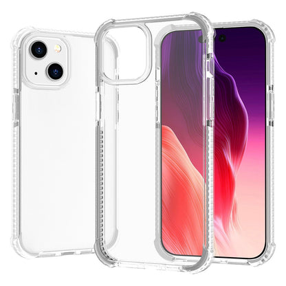 For iPhone 15 Case Four Corners Anti Drop Clear TPU + TPE + PC Phone Cover