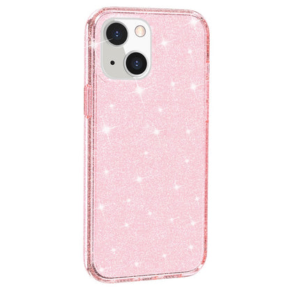 For iPhone 15 Plus Sparkly Glitter Protective Case Shockproof Hard PC + Soft TPU Phone Cover