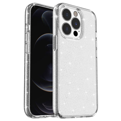 For iPhone 15 Pro Max Sparkly Glitter Protective Case Hard PC + Soft TPU Anti-scratch Phone Cover