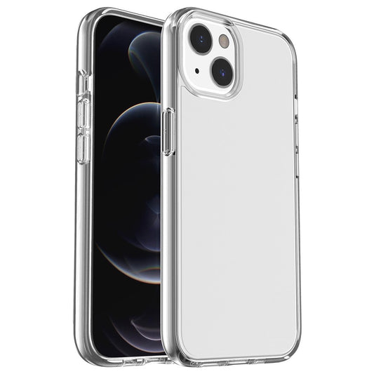 Transparent Phone Case for iPhone 15 , Hard PC + Soft TPU Case Anti-scratch Hybrid Cover