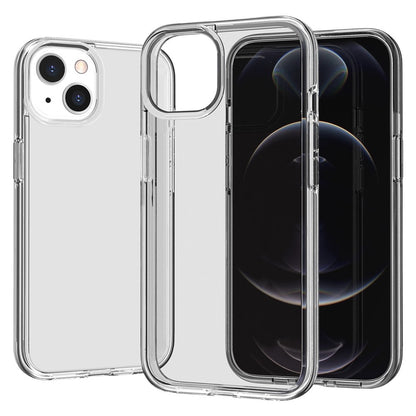 Phone Case for iPhone 15 Plus , Transparent Hard PC + Soft TPU Case Hybrid Cover