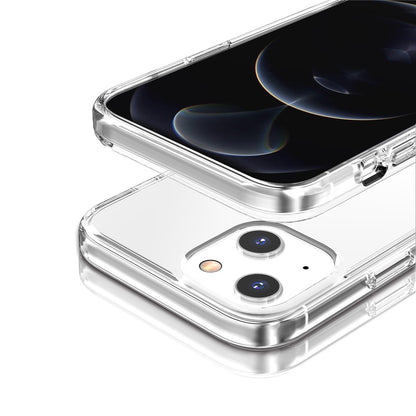 Phone Case for iPhone 15 Plus , Transparent Hard PC + Soft TPU Case Hybrid Cover