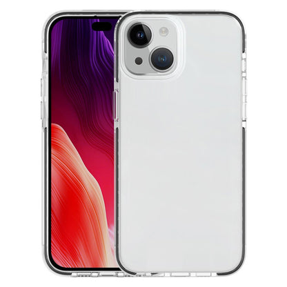 For iPhone 15 Plus Anti-Scratch Phone Cover Clear Slim Dustproof TPU+TPE Mobile Phone Case Shell