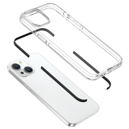 For iPhone 15 Plus Anti-Scratch Phone Cover Clear Slim Dustproof TPU+TPE Mobile Phone Case Shell
