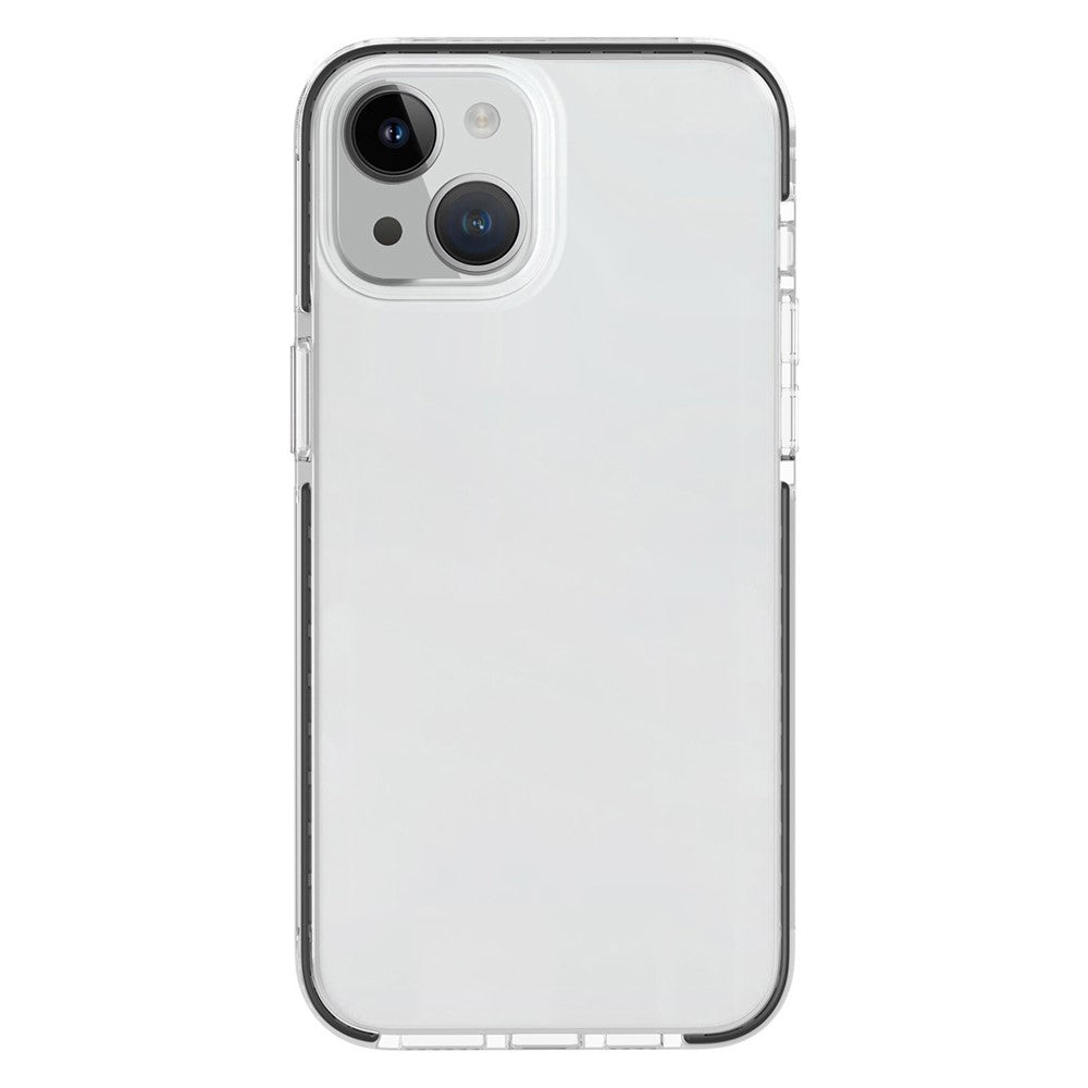 For iPhone 15 Plus Anti-Scratch Phone Cover Clear Slim Dustproof TPU+TPE Mobile Phone Case Shell