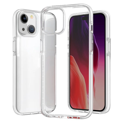 For iPhone 15 Plus Anti-Scratch Phone Cover Clear Slim Dustproof TPU+TPE Mobile Phone Case Shell