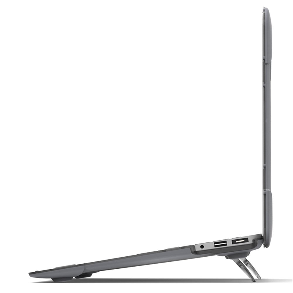 For Macbook Air 13.3 Inch See-through Full Protection PC TPU Case with Kickstand A1369/A1466