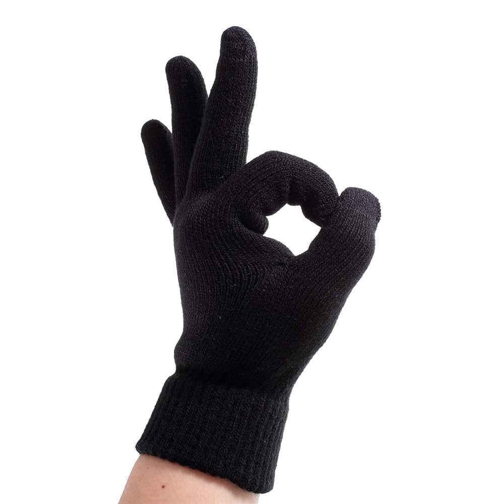 Women Touch Screen Glove Winter Warm Thick Knit for Smartphone Tablet One Size
