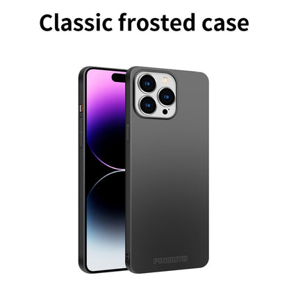 PINWUYO PC Series for iPhone 14 Pro Max Shockproof Phone Case Matte Hard PC Cover with Magnetic Ring Holder