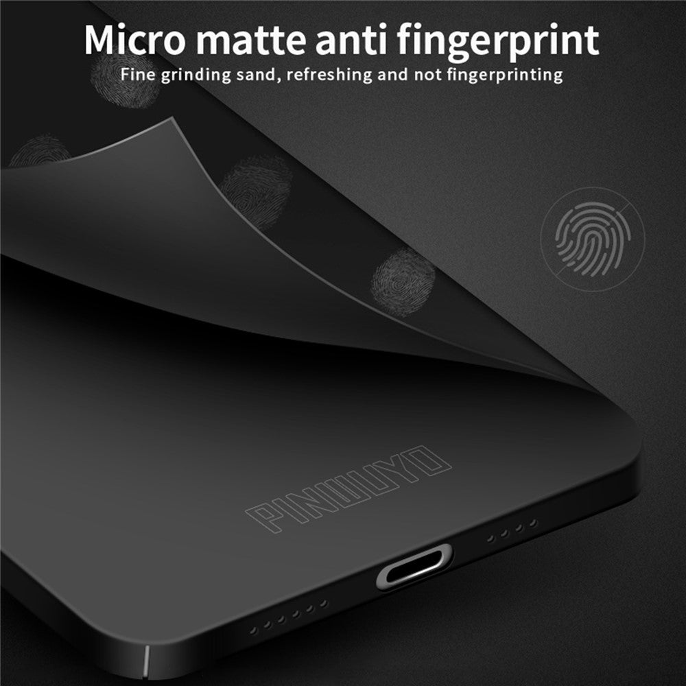 PINWUYO PC Series for iPhone 14 Pro Max Shockproof Phone Case Matte Hard PC Cover with Magnetic Ring Holder