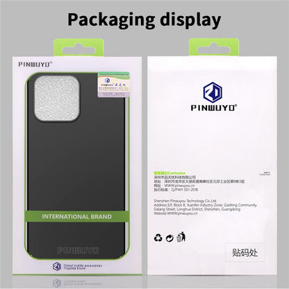 PINWUYO PC Series for iPhone 14 Pro Max Shockproof Phone Case Matte Hard PC Cover with Magnetic Ring Holder