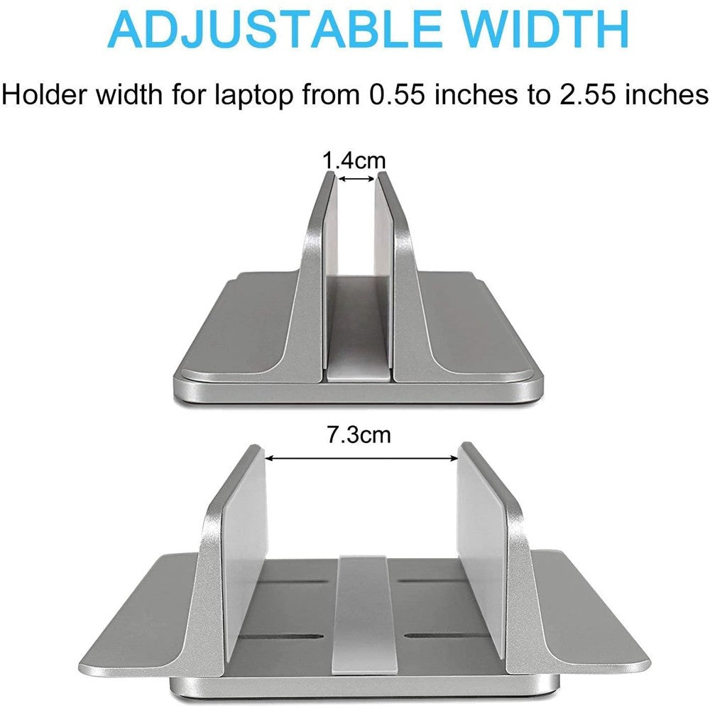 Aluminum Alloy Vertical Laptop Stand Adjustable Desktop Holder
