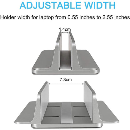 Aluminum Alloy Vertical Laptop Stand Adjustable Desktop Holder