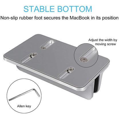 Aluminum Alloy Vertical Laptop Stand Adjustable Desktop Holder