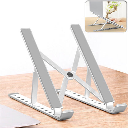 Foldable Aluminium Alloy Desktop Holder Stand for iPad 9.7 (2018), etc