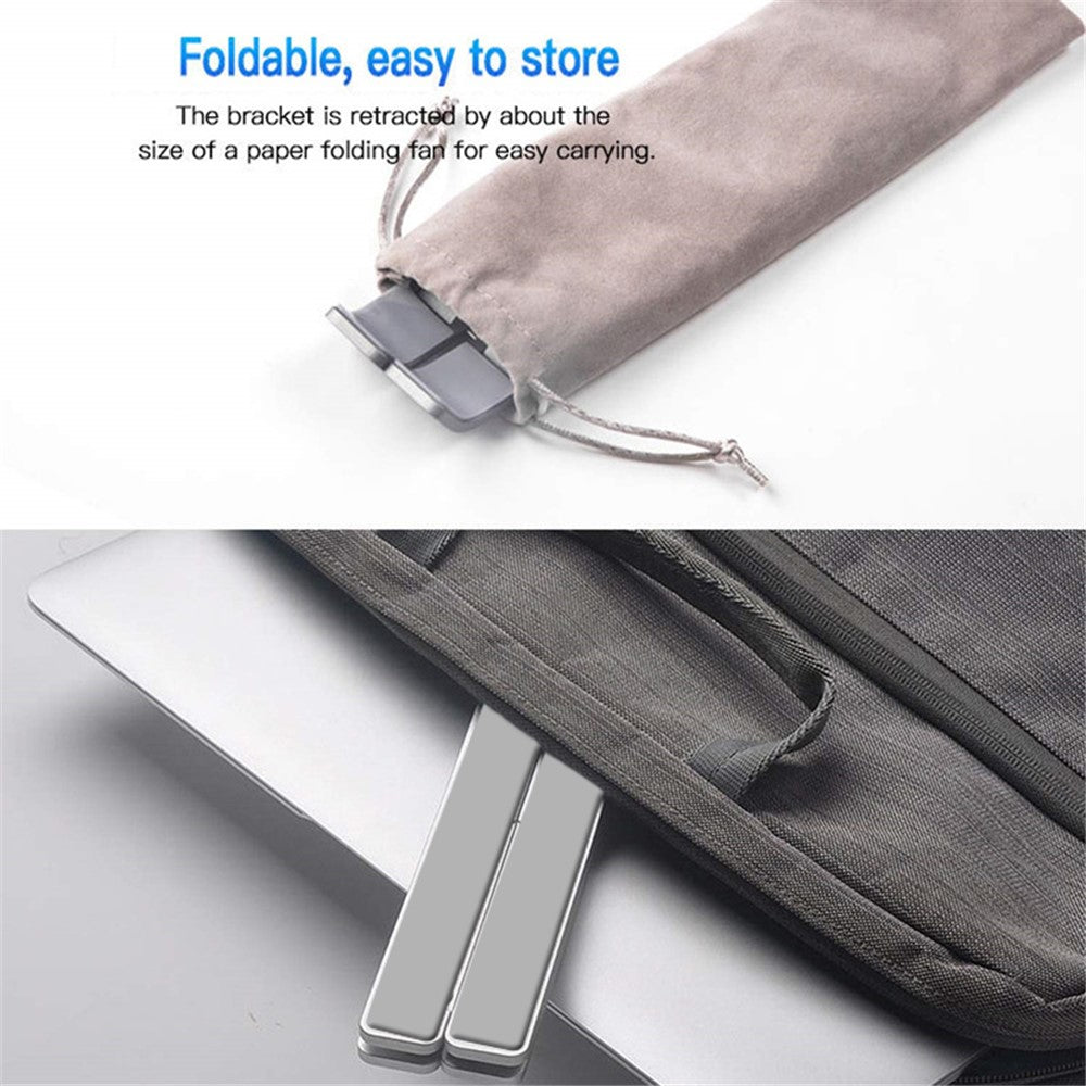 Foldable Aluminium Alloy Desktop Holder Stand for iPad 9.7 (2018), etc