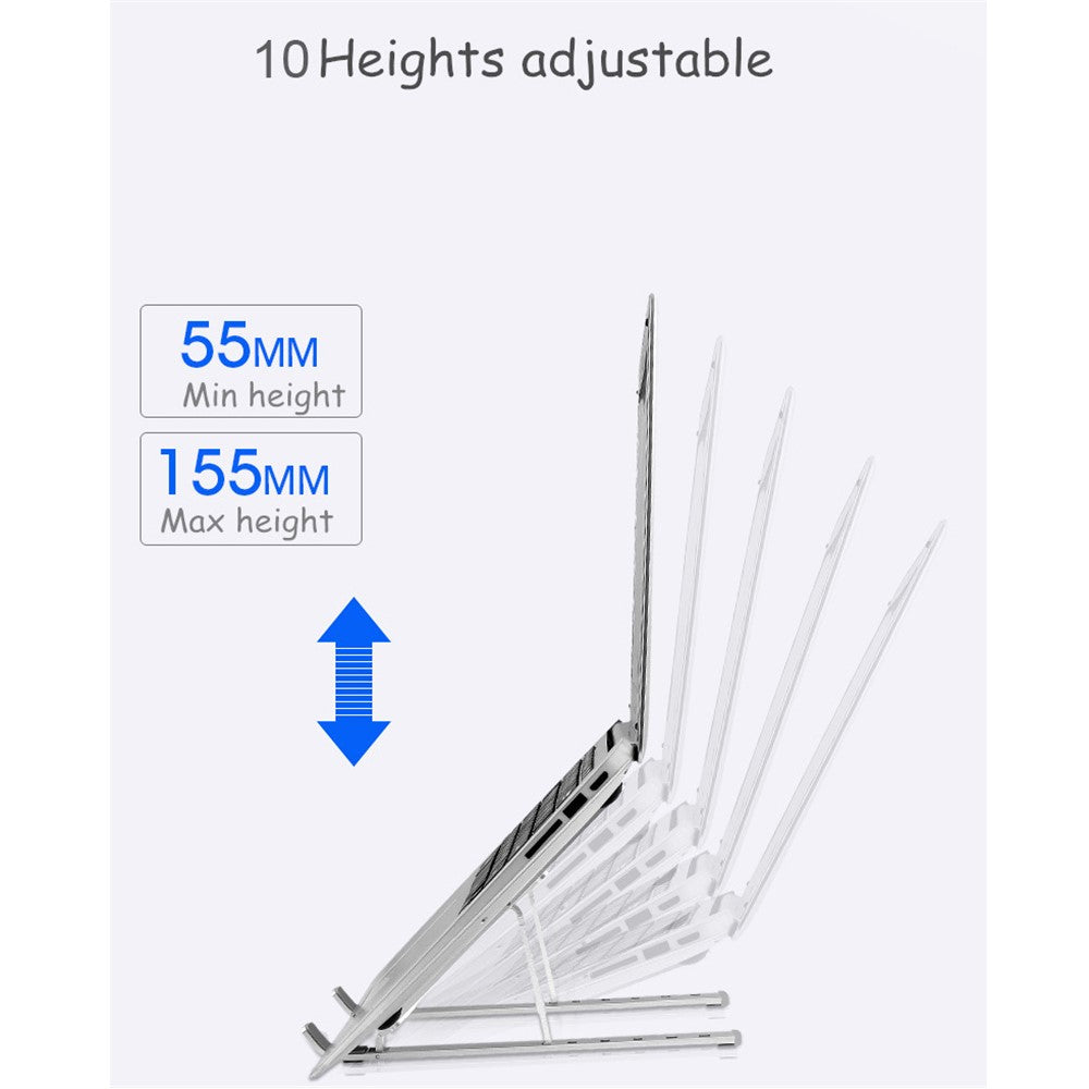 Foldable Aluminium Alloy Desktop Holder Stand for iPad 9.7 (2018), etc