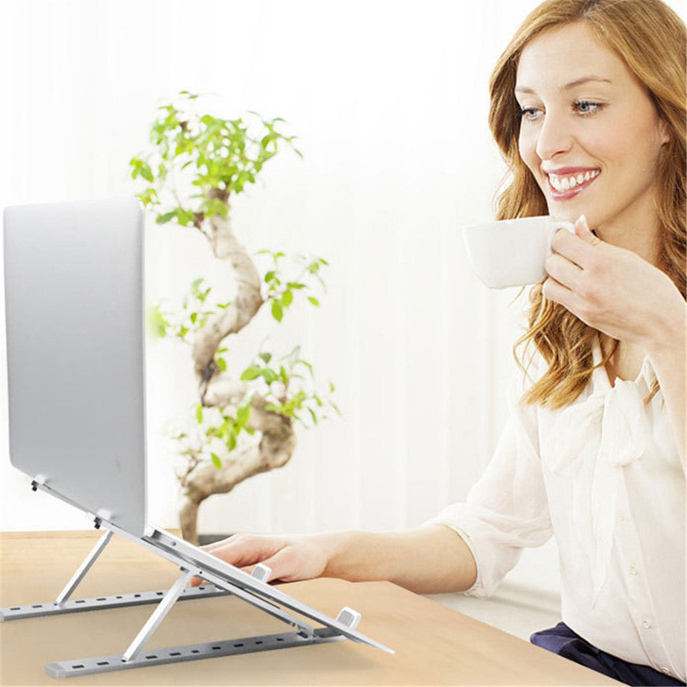 Foldable Aluminium Alloy Desktop Holder Stand for iPad 9.7 (2018), etc