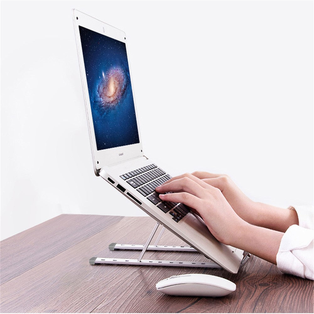 Foldable Aluminium Alloy Desktop Holder Stand for iPad 9.7 (2018), etc