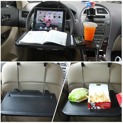 SHUNWEI SD-1508B Car Seat Mount Foldable Dining Tray with Drawer Steering Wheel Notebook Table