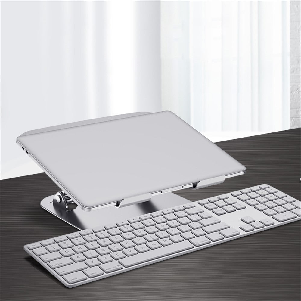 R-JUST HZ13 Aluminum Alloy Laptop Stand Mount Notebook Riser Bracket with Double Cooling Fan