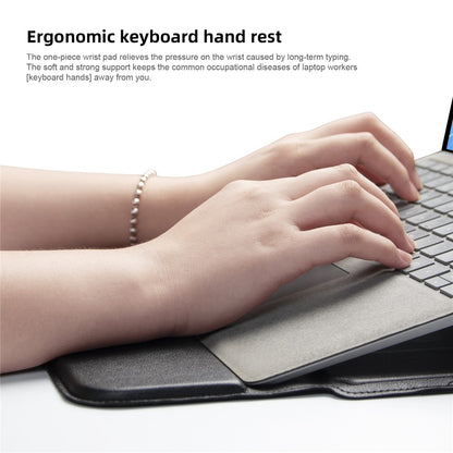 Stylish Waterproof PU Leather Notebook Sleeve Bag Laptop Horizontal Carrying Pouch for 15.4 inches Laptop