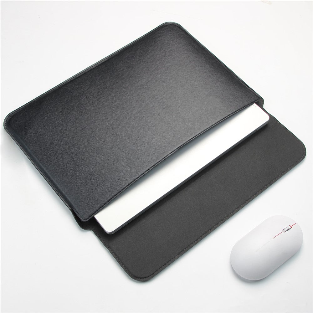 Stylish Waterproof PU Leather Notebook Sleeve Bag Laptop Horizontal Carrying Pouch for 15.4 inches Laptop