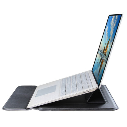 Stylish Waterproof PU Leather Notebook Sleeve Bag Laptop Horizontal Carrying Pouch for 15.4 inches Laptop