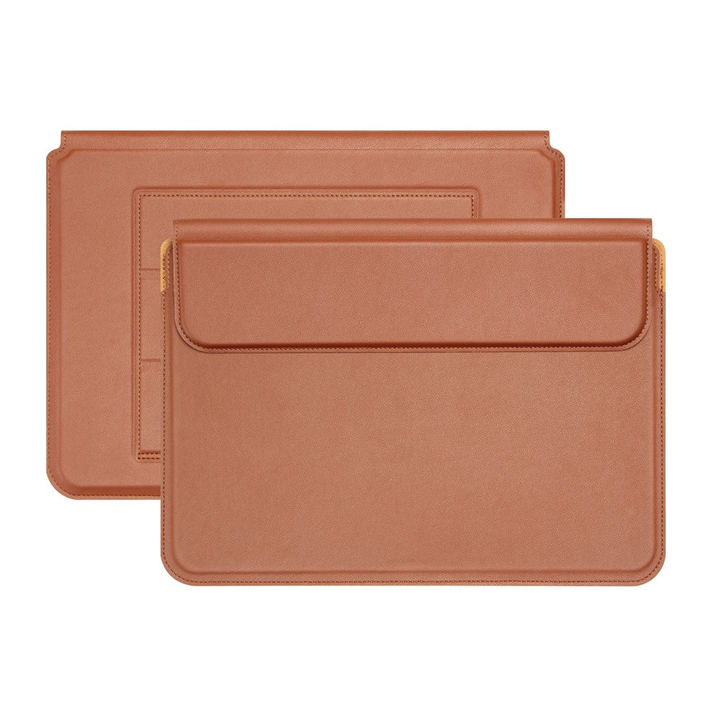 Stylish Waterproof PU Leather Notebook Sleeve Bag Laptop Horizontal Carrying Pouch for 15.4 inches Laptop