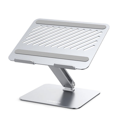 UGREEN 40291 Folding Aluminum Laptop Stand with Multi-Angle Adjustable Portable Desktop Tablet Holder for MacBook Air Pro Computers