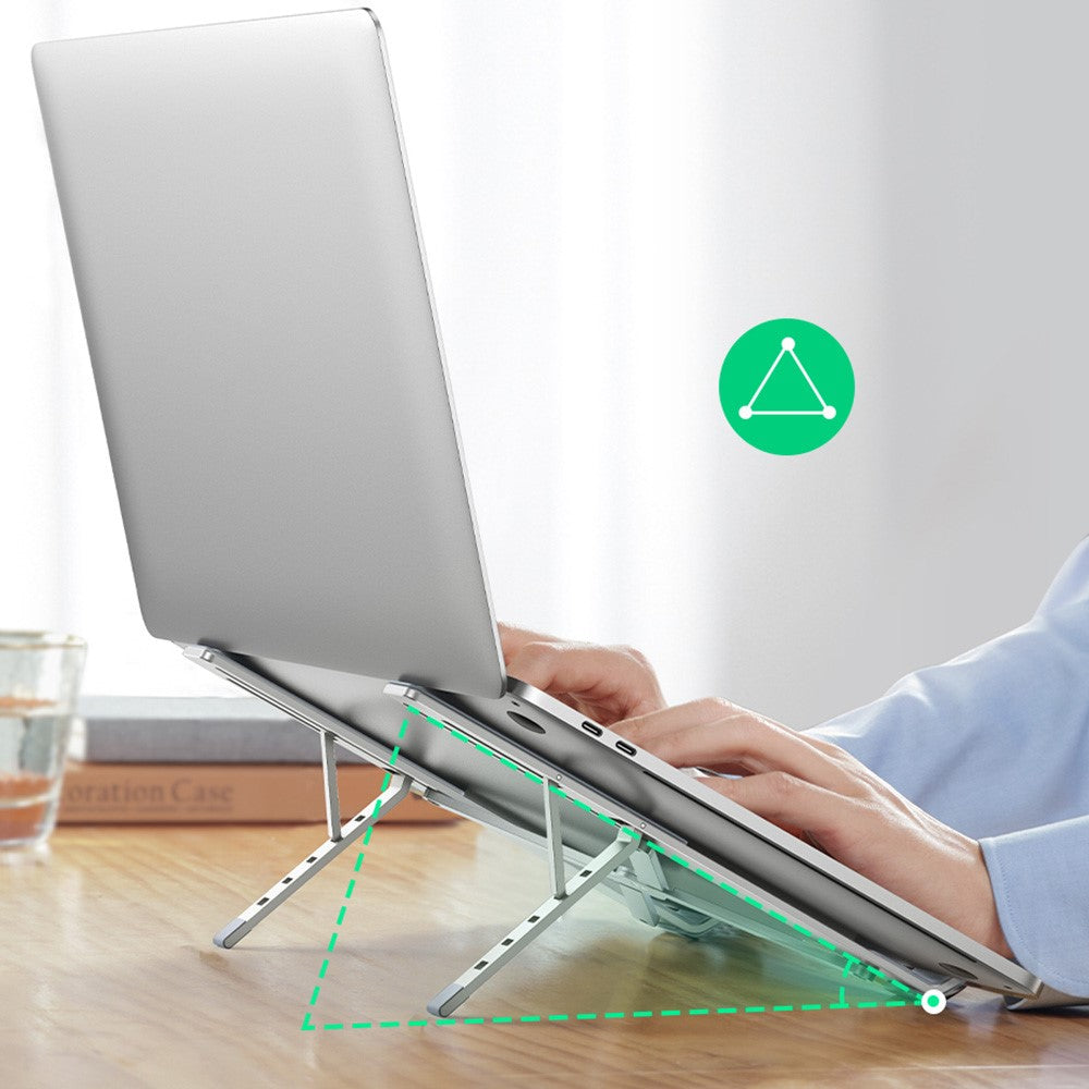 UGREEN 20642 Adjustable Folding Aluminum Laptop Stand Multi-Angle Portable Desktop Computer Holder for MacBook Air Pro Laptops