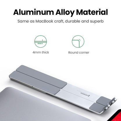 UGREEN 20642 Adjustable Folding Aluminum Laptop Stand Multi-Angle Portable Desktop Computer Holder for MacBook Air Pro Laptops