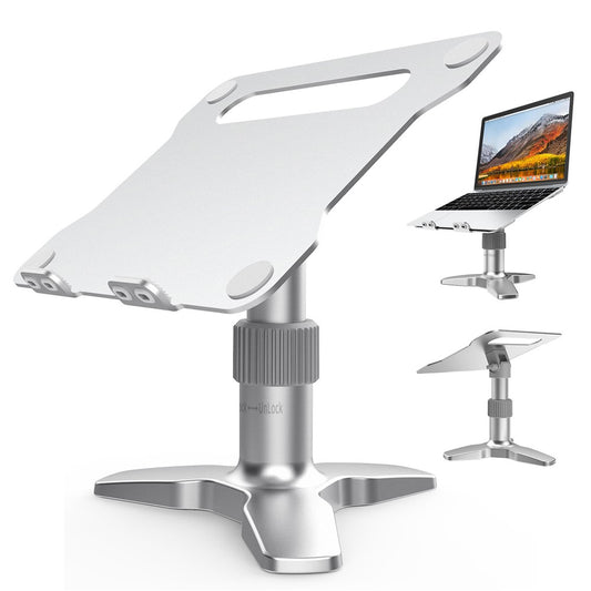 L2 Aluminum Laptop Stand Multi-Angle Adjustable Portable Desktop Tablet Holder with Heat Dissipation Hole for MacBook Air Pro/iPad
